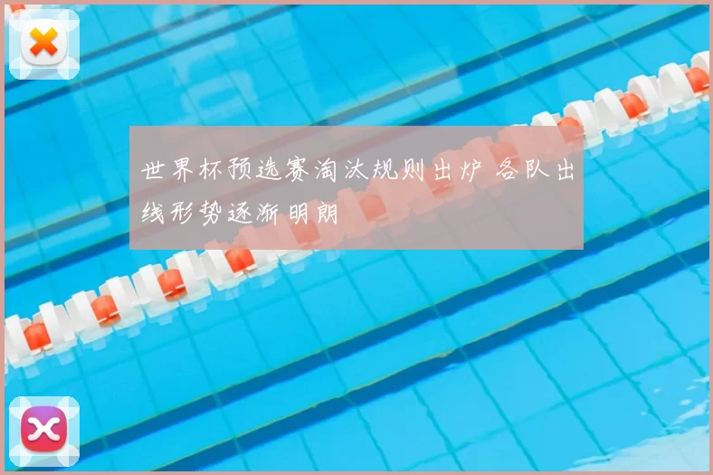 世界杯预选赛淘汰规则出炉 各队出线形势逐渐明朗